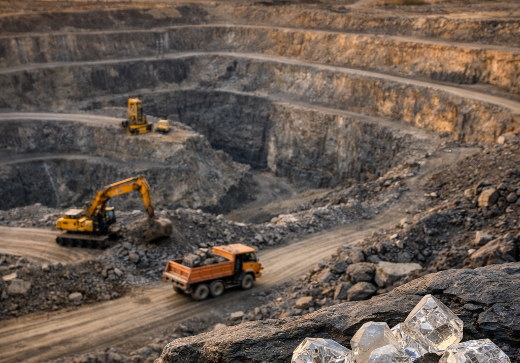 Le PIB du Botswana recule de 5,4 % au quatrième trimestre 2025 alors que la production de diamants plonge de 54,6 %