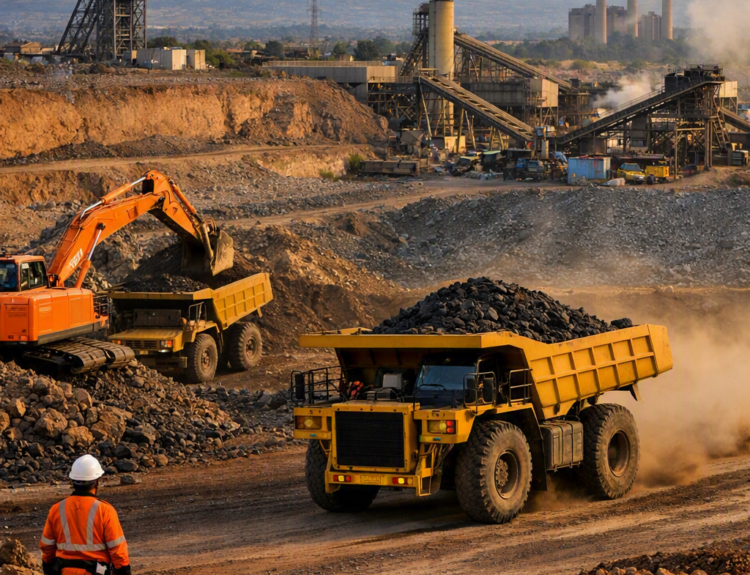 Chute de la production minière sud-africaine, mais les prix mondiaux maintiennent les revenus